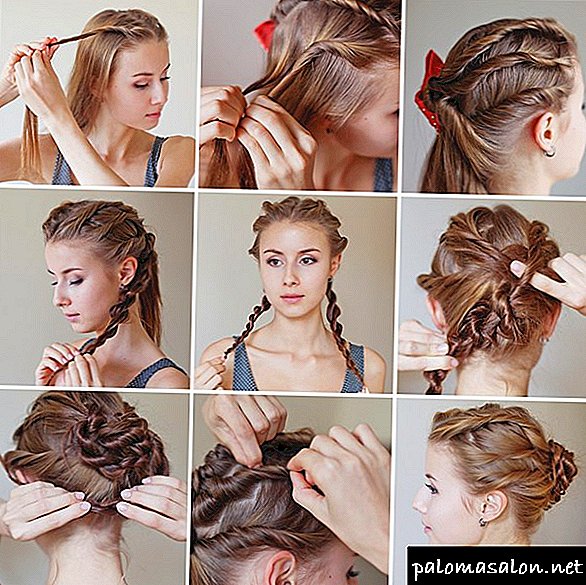 4 types of attractive female hairstyles with their own hands