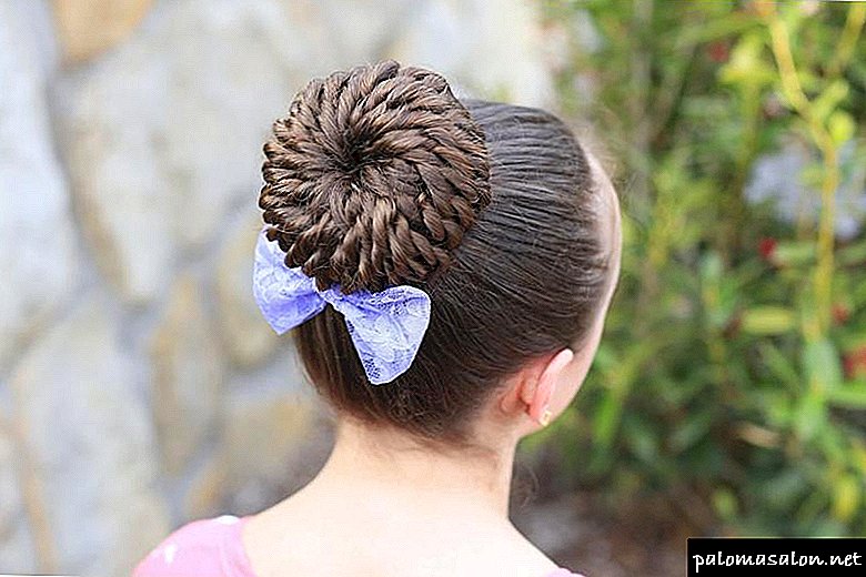 Best hairstyle with bagel with step by step photos