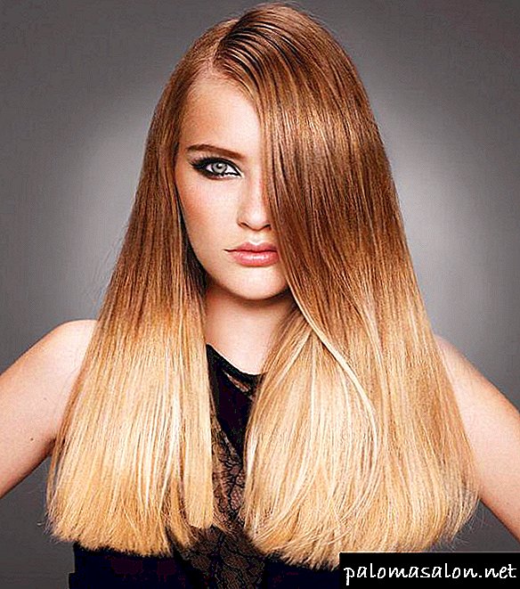 Ombre for long hair: photos and options for dyeing, technology performance at home alone