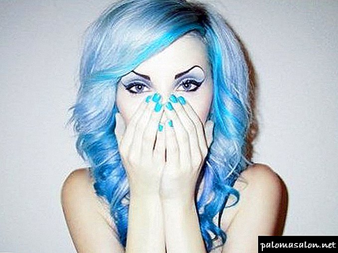 Cheveux bleus
