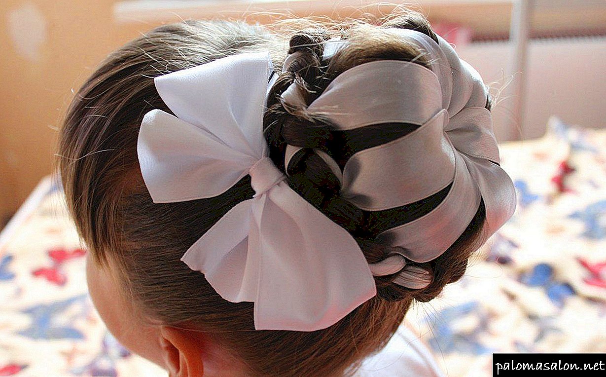15 options for decorating your hair with ribbon