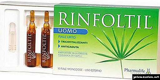 Ampoules pour la perte de cheveux Rinfoltil: composition, instructions et critiques du médicament