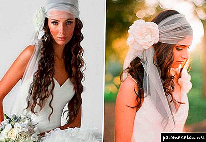 تصفيفة الشعر الزفاف مع الحجاب - المؤنث ولطيف