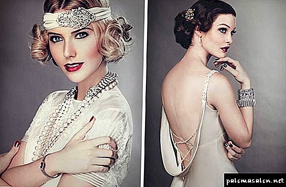 Makeup and hairstyles in the style of the "Great Gatsby" (41 photos)