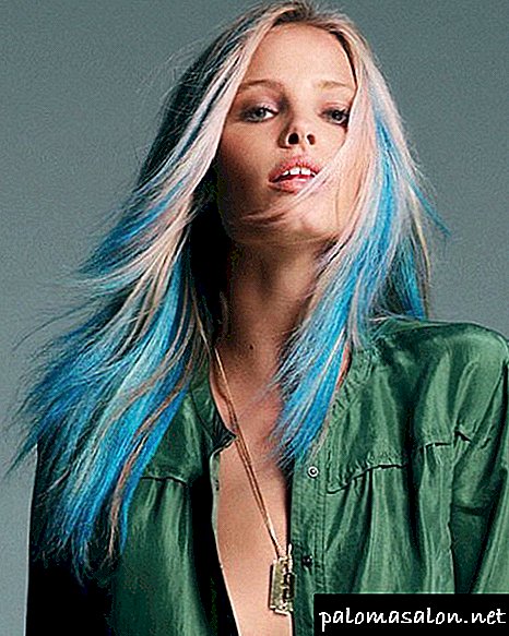 Cara mewarnai rambut Anda dengan warna biru
