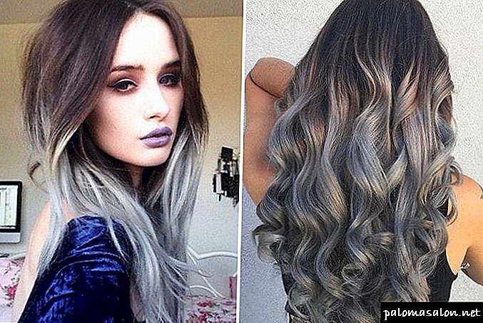 Ash (gray) ombre for hair