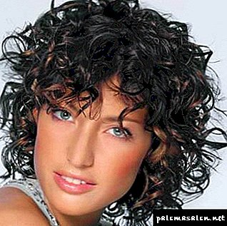 How does a perm in large curls on the average hair today
