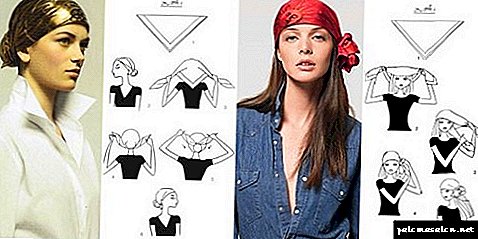 How to tie a scarf on your head - the best options with photos and video