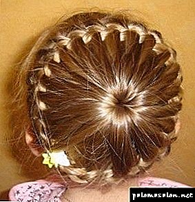 Technique of weaving braids out of children’s hair for beginners