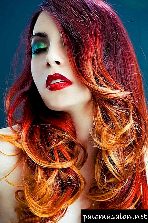 Coloring red hair