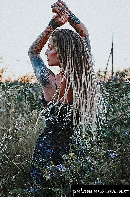 Creative and unique female images with dreadlocks on photo 70