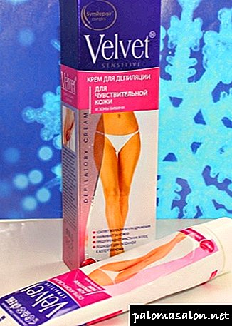 Creme de depilação Velvet (Velvet) com revisões e instruções de utilização