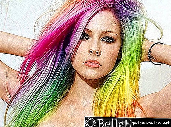 Colored chalk for hair coloring