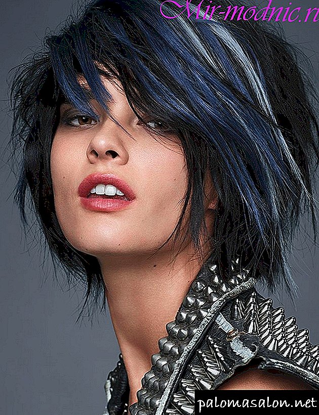 Fashionable hair coloring for short hair