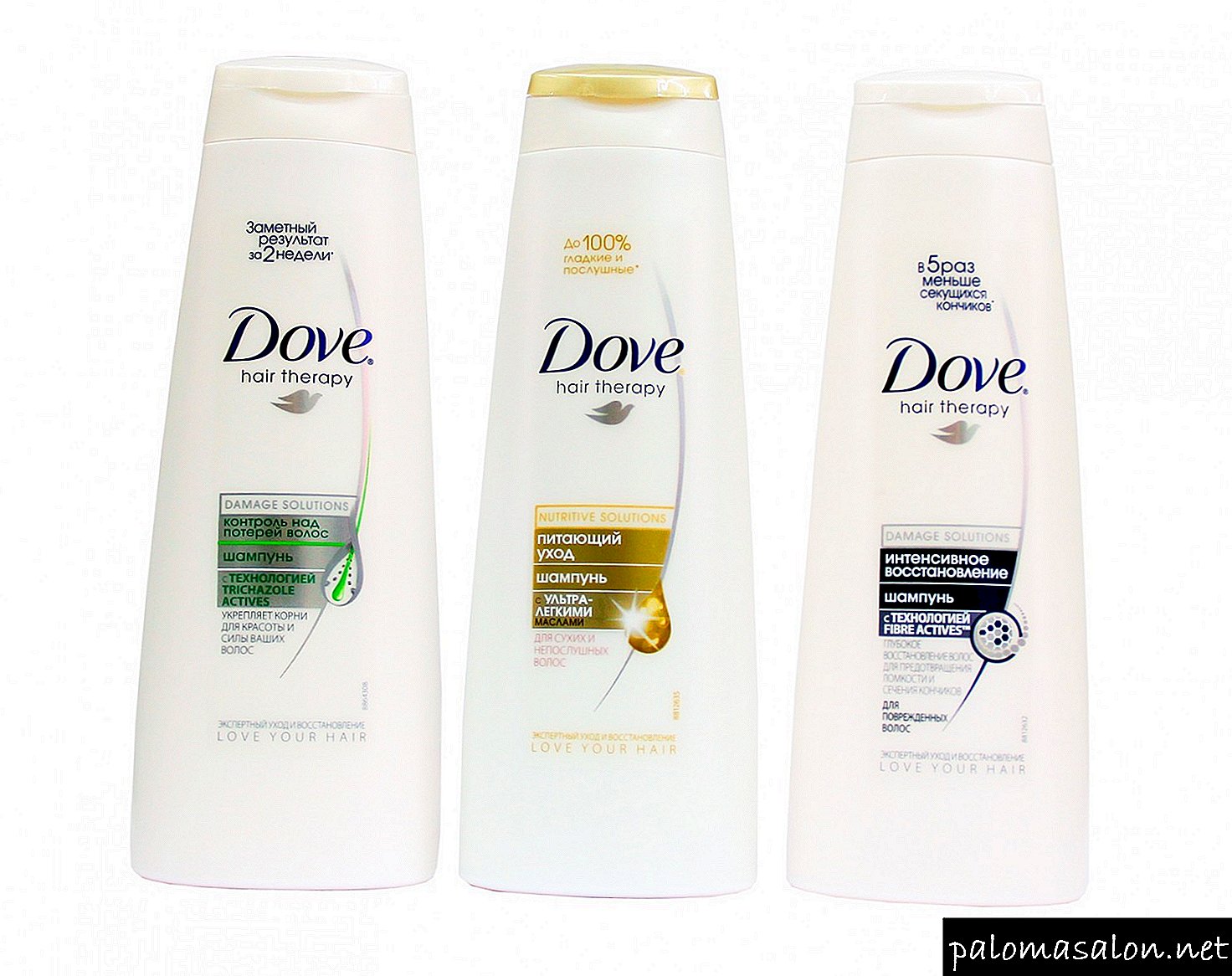 Dove shampoos - 8 types of effective hair remedies