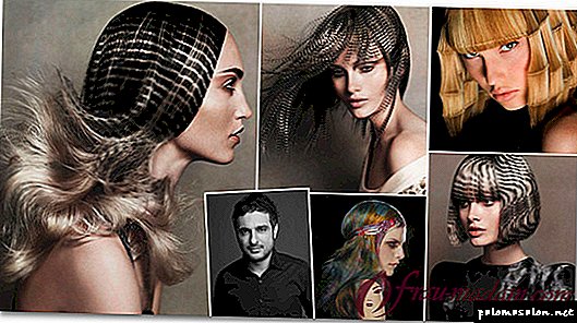 Fashionable and challenging look with creative hair coloring