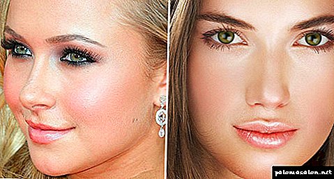2 accents in makeup for fair-haired beauties