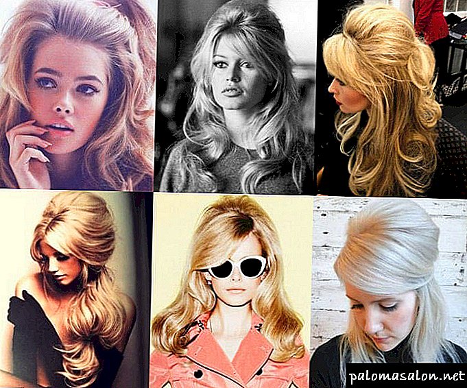 A variety of hairstyles with a pile for different hair length