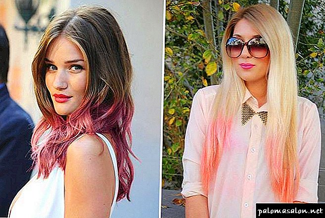 Transforming into a princess with a pink ombre
