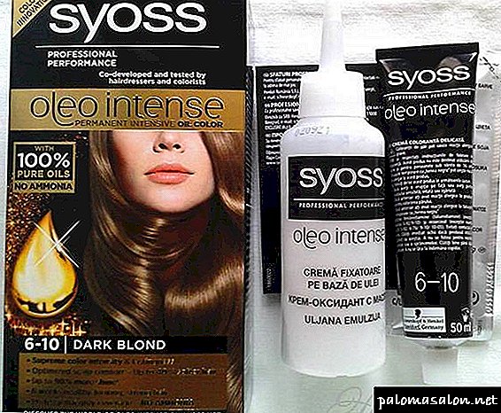 Shades of hair-dye Syoss