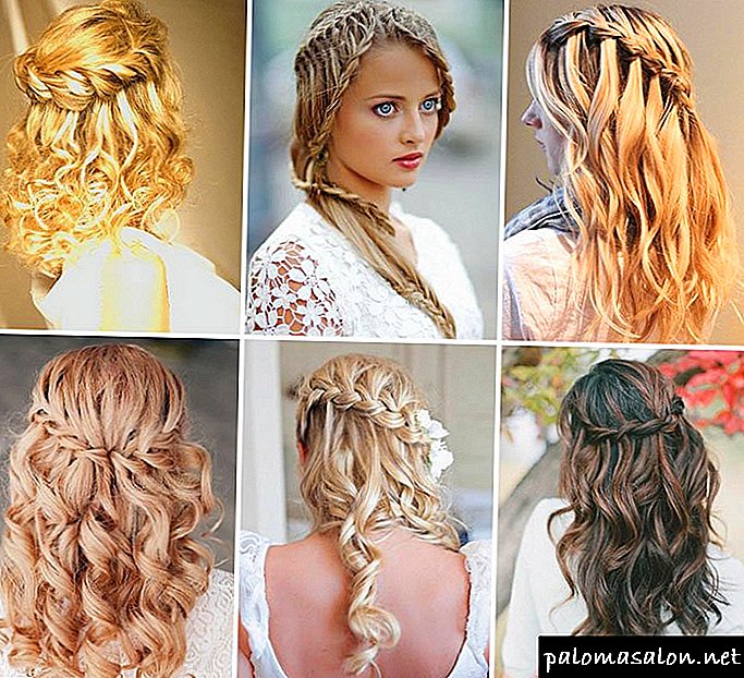 Elegant wedding hair with braids