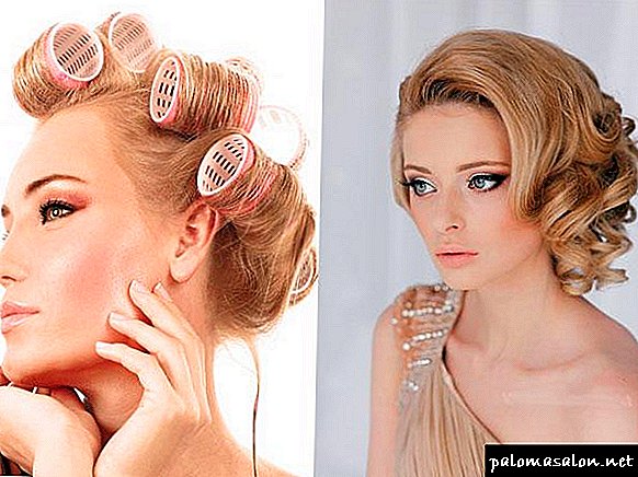 How to wind your hair with curlers?